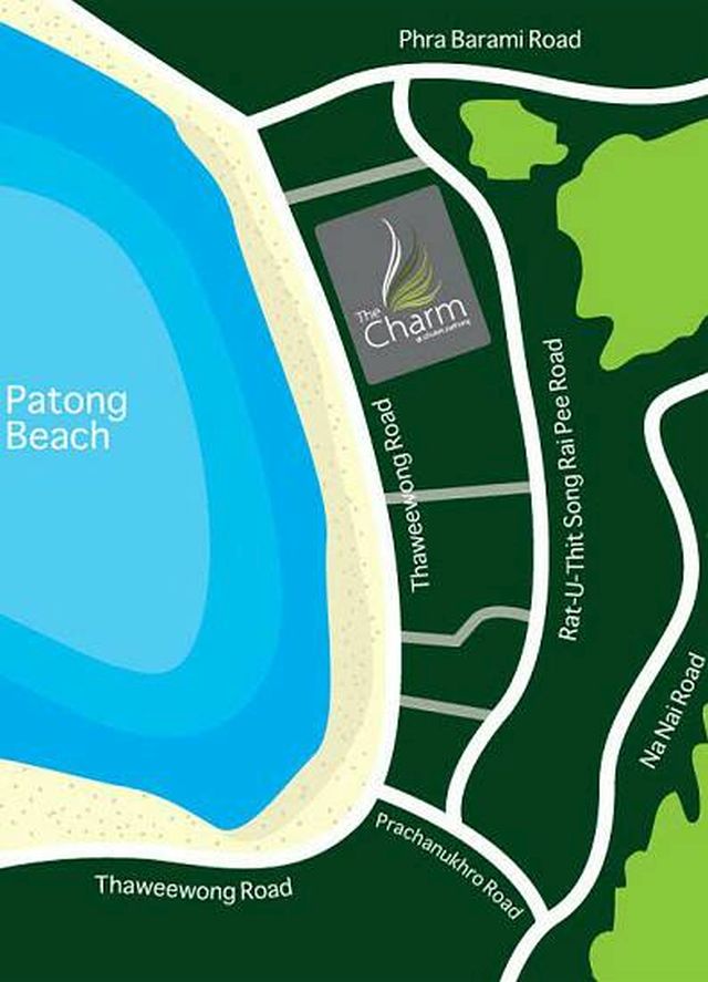 ขาย Condo The Charm Residence ติดหาด Patong เนื้อที่ 43 ตร.ม ขาย 7.5 ล้าน