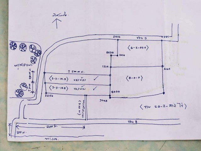 ขายที่ดินถลางใกล้หาดไม้ขาวห่างทะเลเพียง 450 ม.เนื้อที่ 22ไร่เศษขาย 25 ล้านต่อไร่