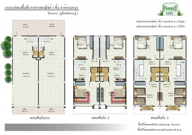 ขายอาคารพาณิชย์ 3 ชั้นในม.ภูเก็ตวิลล่ากะทู้ เนื้อที่ 23.8 ตร.วา.ราคา 8.5 ล้าน