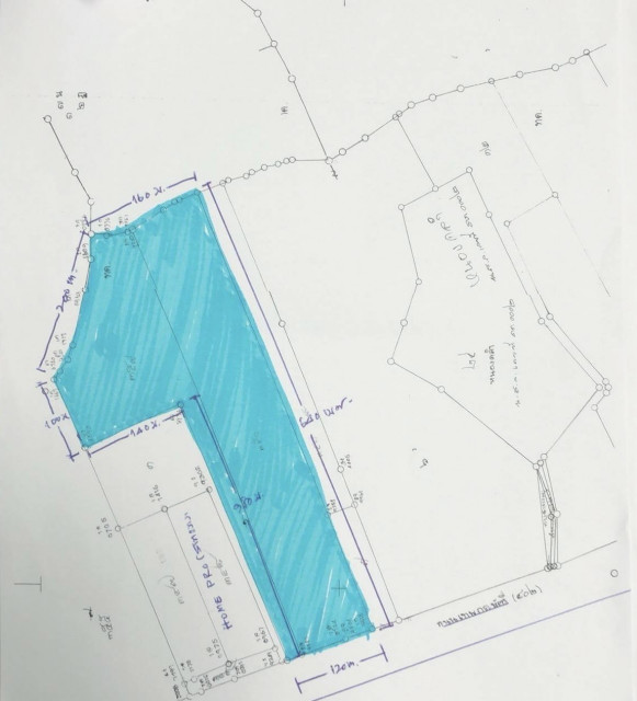ขายที่ดินถลางหน้าติดถนนเทพกระษัตรีย์ข้างโฮมโปร เนื้อที่ 66 ไร่ ขาย 16 ล้านต่อไร่