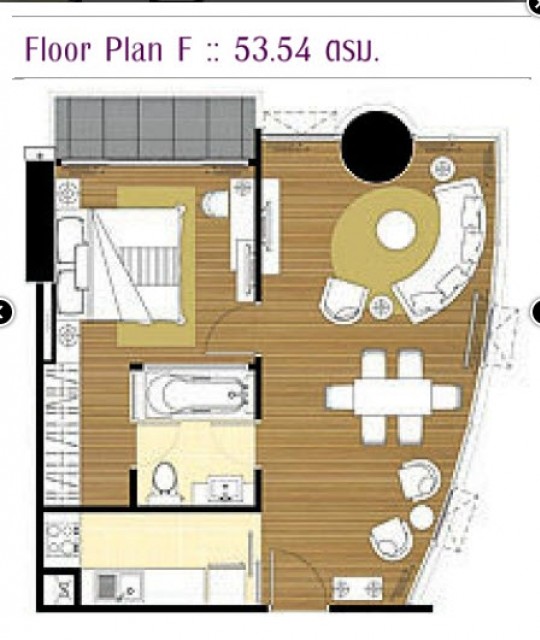 SALEขายห้องชุดใกล้BTSพระโขนงLe Luk Condo ชั้นที่.24 เนื้อที่54ตร.มขาย 6.5 ล้าน