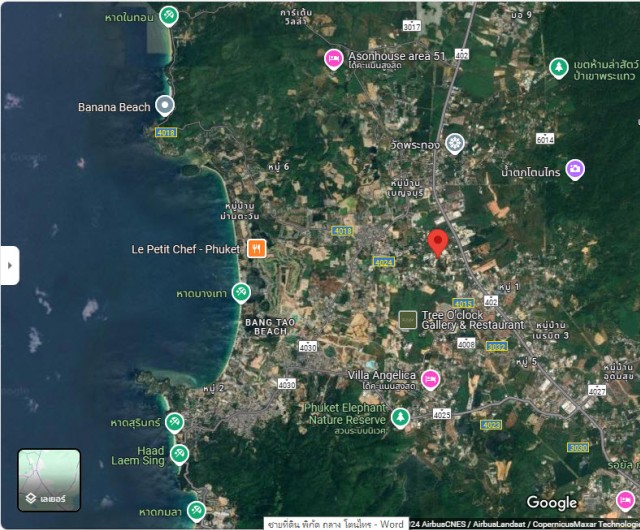 SALEขายที่ดินถลางพิกัดบ้านดอน ทุ่งเสือขวน เนื้อที่ 4 ไร่เศษ ขาย 8.5 ล้านต่อไร่