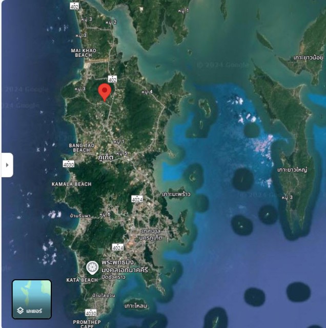 SALEขายที่ดินถลางใกล้ถนนเทพกระษัตรีย์-ในยาง เนื้อที่ 9 ไร่เศษ ขาย 6.5 ล้านต่อไร่