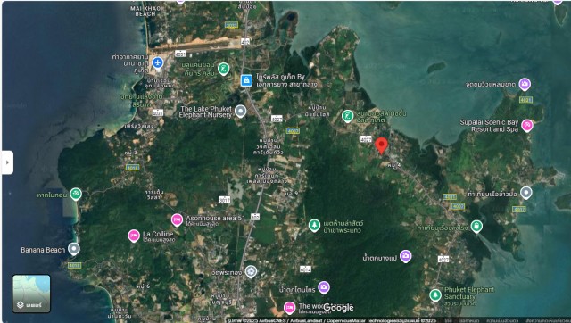 SALEขายที่ดินถลางบ้านพาราห่างถนนป่าคลอก150ม.เนื้อที่ 7 ไร่เศษขาย 4.5 ล้านต่อไร่