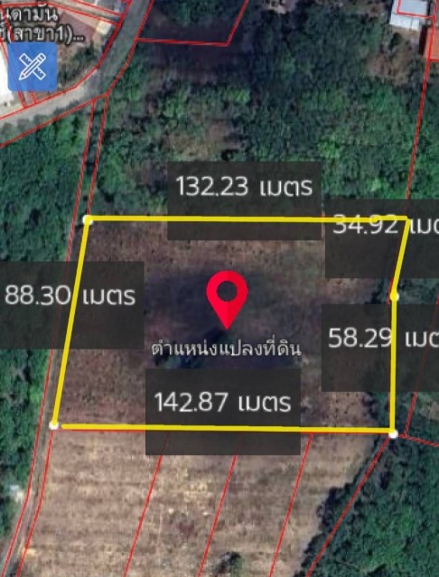 SALEขายที่ดินถลางบ้านพาราห่างถนนป่าคลอก150ม.เนื้อที่ 7 ไร่เศษขาย 4.5 ล้านต่อไร่