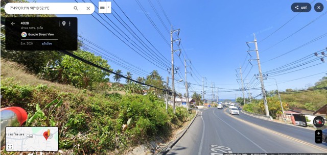 SALEขายที่ดินภูเก็ตหน้าติดถนนปฎักใกล้ทะเลกะตะ-กะรนเนื้อที่3.5ไร่ขาย35ล้านต่อไร่