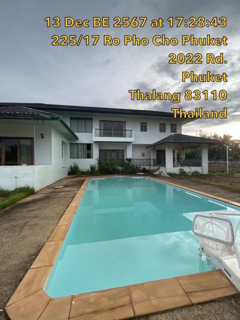 SALEขายที่ดินพร้อมบ้านพลูวิลล่า2ชั้น บ้านดอน ถลางเนื้อที่ 3ไร่เศษ ขายเหมา 42ล้าน