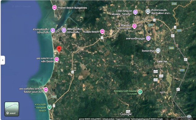 SALEขายที่ดินติดทะเลบ้านน้ำเค็ม เขาหลัก พังงา 18 แปลง เนื้อที่10ไร่ ขาย 120 ล้าน