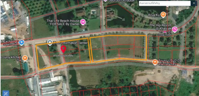 SALEขายที่ดินติดทะเลบ้านน้ำเค็ม เขาหลัก พังงา 18 แปลง เนื้อที่10ไร่ ขาย 120 ล้าน