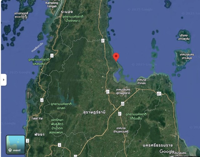 SALEขายที่ดินติดทะเลนิยม ไซยา สุราษฎร์ธานี เนื้อที่ 18 ไร่ ขายเหมา 63.9 ล้าน