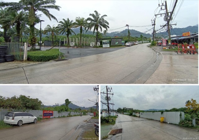 SALEขายที่ดินกะทู้ใกล้ถนนบางทอง เนื้อที่ 12.5 ไร่ ขายเหมา 218.55 ล้าน