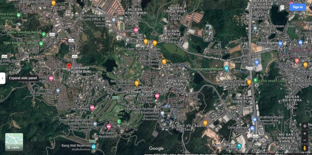 SALEขายที่ดินกะทู้ใกล้ถนนบางทอง เนื้อที่ 12.5 ไร่ ขายเหมา 218.55 ล้าน