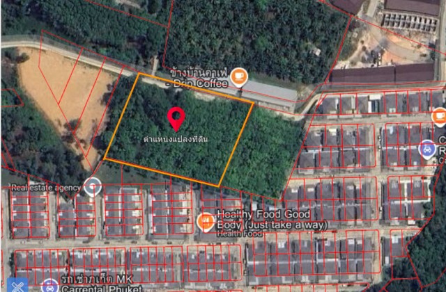 SALEขายที่ดินถลางใกล้ถนนเทพกระษัตรีย์-สาคู-ในยางเนื้อที่ 4 ไร่เศษ ขาย 41.5 ล้าน