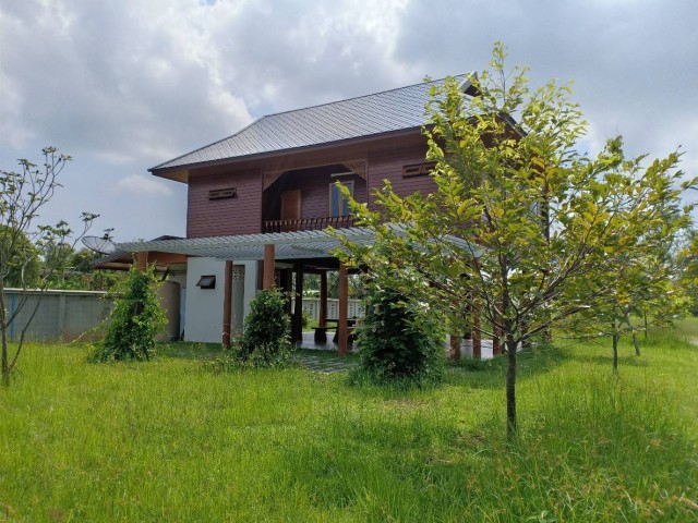 SALEขายที่ดินพร้อมบ้านทรงไทยติดแม่น้ำแม่กลอง สมุทรสงคราม เนื้อที่6ไร่ ขาย55ล้าน