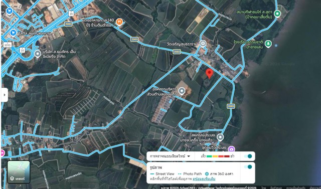 SALEขายที่ดินใกล้ทะเลบางแก้ว เมืองสมุทรงสงคราม เนื้อที่23ไร่เศษ ขาย1.5ล้านต่อไร่