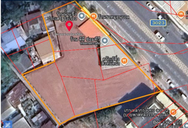 SALEขายที่ดินเมืองสมุทรสงคราม หน้าติดถนนบายพาส เนื้อที่ 1 ไร่เศษ ขายเหมา 25 ล้าน