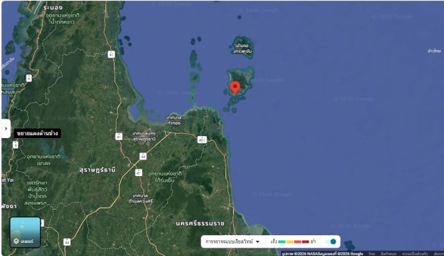 SALEขายที่ดินติดทะเลเกาะสมุย แหลมสอ(ตลิ่งงาม) เนื้อที่ 27 ไร่เศษขาย 12ล้านต่อไร่