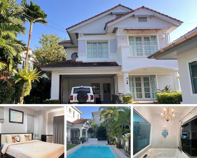 Land and house Park Chalong Pool Villa for rent