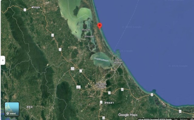 SALEขายที่ดินใกล้ทะเลหาดบ่อดาน สทิ้งพะ สงขลา เนื้อที่ 5.5 ไร่ขายเหมา 7.5 ล้าน
