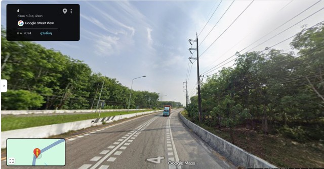 SALEขายที่ดินพังงาบ้านกะไหล ติดถนนเพชรเกษม เนื้อที่ 27 ไร่เศษ ขาย 2.5 ล้านต่อไร่