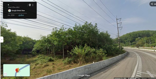 SALEขายที่ดินพังงาบ้านกะไหล ติดถนนเพชรเกษม เนื้อที่ 27 ไร่เศษ ขาย 2.5 ล้านต่อไร่