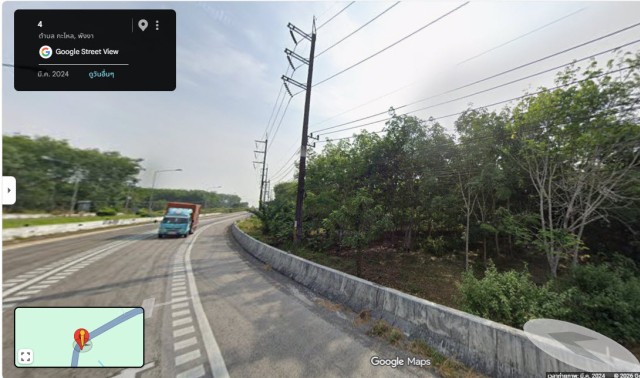 SALEขายที่ดินพังงาบ้านกะไหล ติดถนนเพชรเกษม เนื้อที่ 27 ไร่เศษ ขาย 2.5 ล้านต่อไร่
