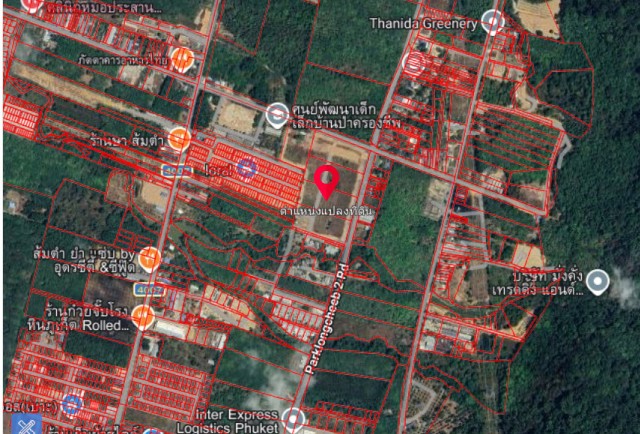 SALEขายที่ดินถลางพิกัด พิกัด ป่าครองชีพ ภูเก็ต เนื้อที่ 5 ไร่เศษขาย 7 ล้านต่อไร่