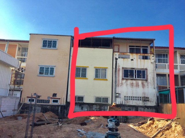 SALEขายอาคารพาณิชย์ 3 ชั้น 2 คูหา ใจกลางเมืองภูเก็ต เนื้อที่55ตร.วาขาย25ล้าน